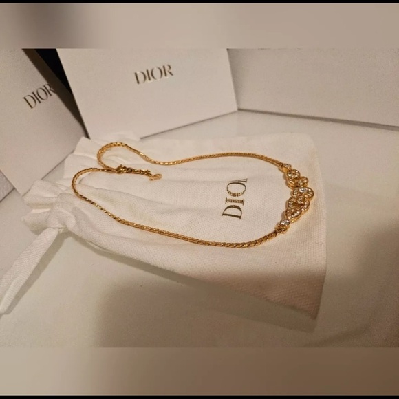 Authentic Vintage Christian Dior Necklace with dust bag,shopping bag ❤️❤️❤️ - Picture 11 of 12